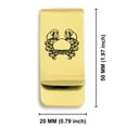 thumbnail image 2 of Stainless Steel Cancer Zodiac (Crab) Classic Slim Money Clip Credit Card Holder, 2 of 2
