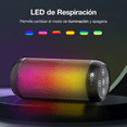 thumbnail image 3 of Bocina Bluetooth Speaker 1hora Boc242, Altavoz Inalámbrico Portátil Con Rgb Xtellar negro, 3 of 4