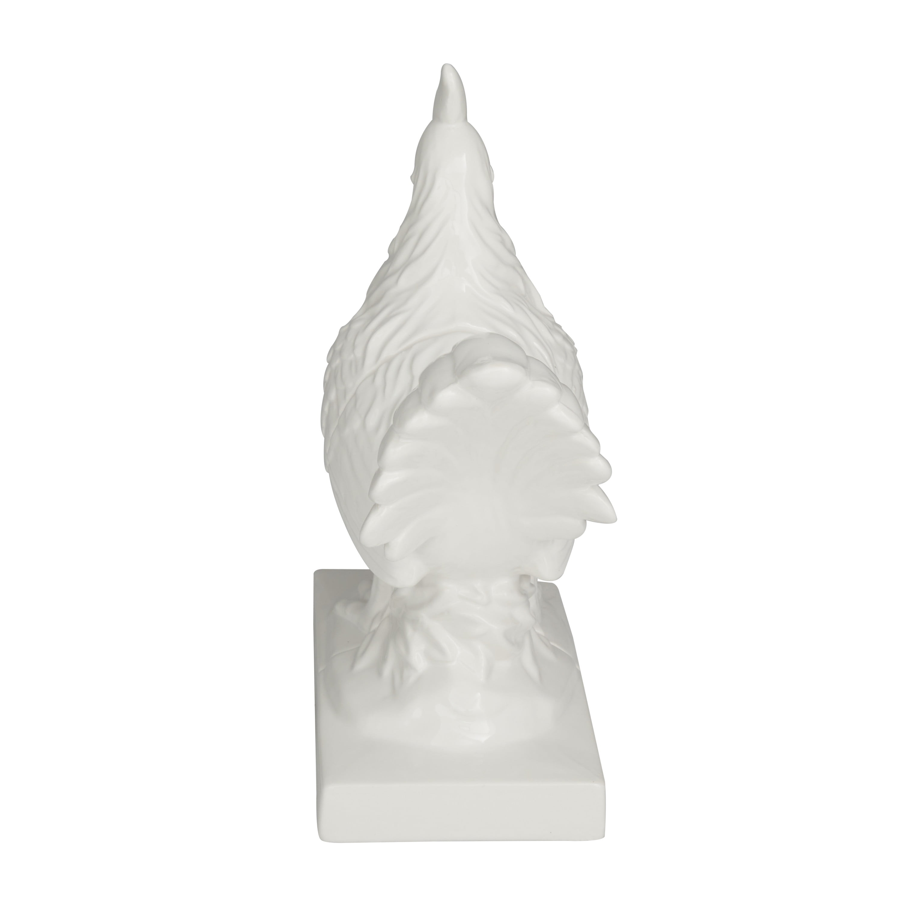 DecMode 5"W, 11"H Dolomite Modern Farmhouse Bookends, White, 2-Piece