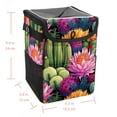 thumbnail image 5 of Cactus Foldable Mini Trash Can for Car with Lid, Leak-Proof, and Hanging Storage Bag - Car Trash Can, 5 of 6