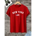 thumbnail image 2 of Men's Cotton Letter & American Flag Graphic Tee, Casual Crew Neck Short Sleeve, Soft Breathable, For Street Style Independence Day Gift,Black T-Shirt, 2 of 10