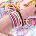 thumbnail image 7 of Rubber Bands for Hair, Small Hair Elastics for Girls, Soft and Comfy Rubber Bands Hair Ties Hairbands Ponytail Holders Hair for Women, Not Easy to Break, Black, 7 of 7