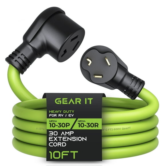 Heavy Duty 30 Amp 10 Feet Dryer Extension Cord for RV and EV Charging