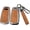 Brown-B type, variant on Metal Leather 3 Button Flip Key Fob Cover Fit for Audi A1 A3 2015 Q3 Q7 R8 A6L TT S6 Key Case Keyless with Leather Keychain