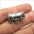 thumbnail image 3 of U8MO 4pcs Big Hole Antique Silver Pendant Connector DIY Jewelry Findings 3 Loops, 3 of 8