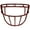 Cardinal, variant on Schutt F7 EGOP II NB Carbon Steel Facemask (Burnt Orange)