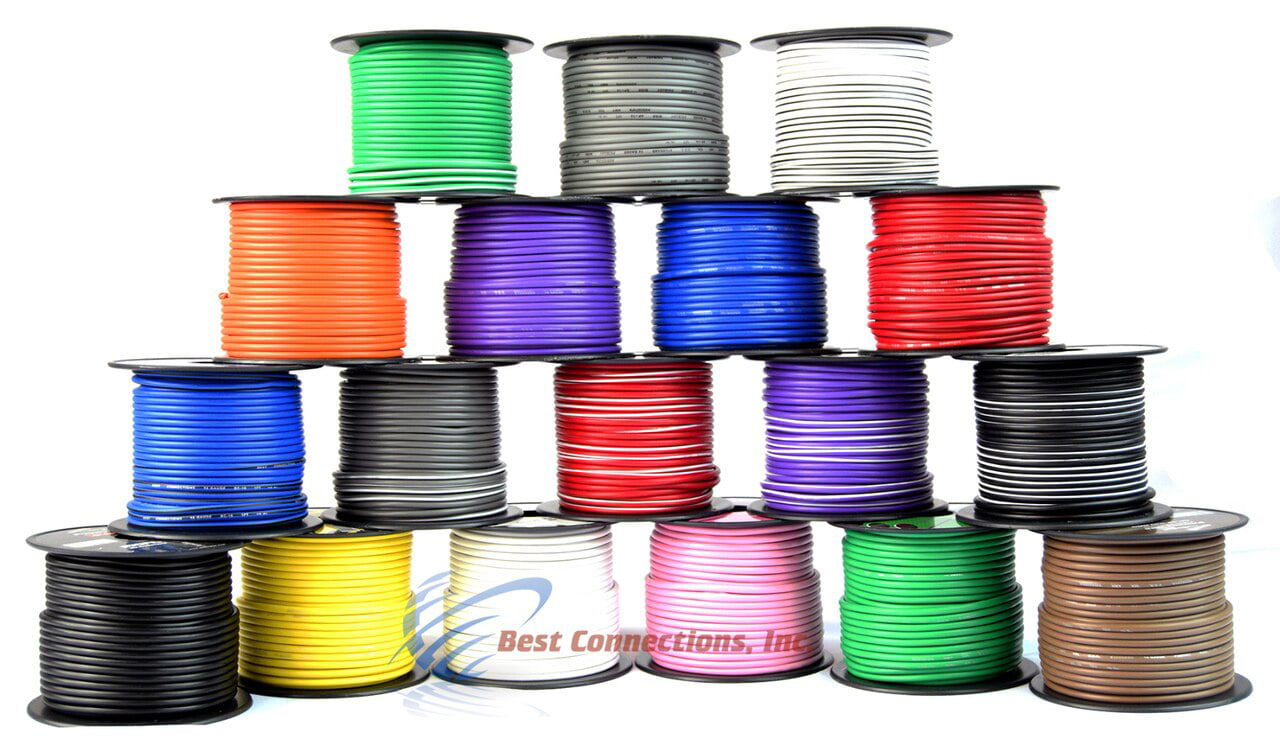 11 ROLLS 12 GA GAUGE 100 FT SPOOLS PRIMARY AUTO REMOTE POWER GROUND WIRE CABLE 