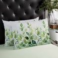 thumbnail image 4 of Green Leaves Throw Pillow Cover 20 x 36 Inch Decorative Pillow Cover Watercolor Rustic Spring Branch Plants Lumbar Pillowcase Seasonal Rectangle Cushion Case for Couch Sofa Bed Living Room, 4 of 7