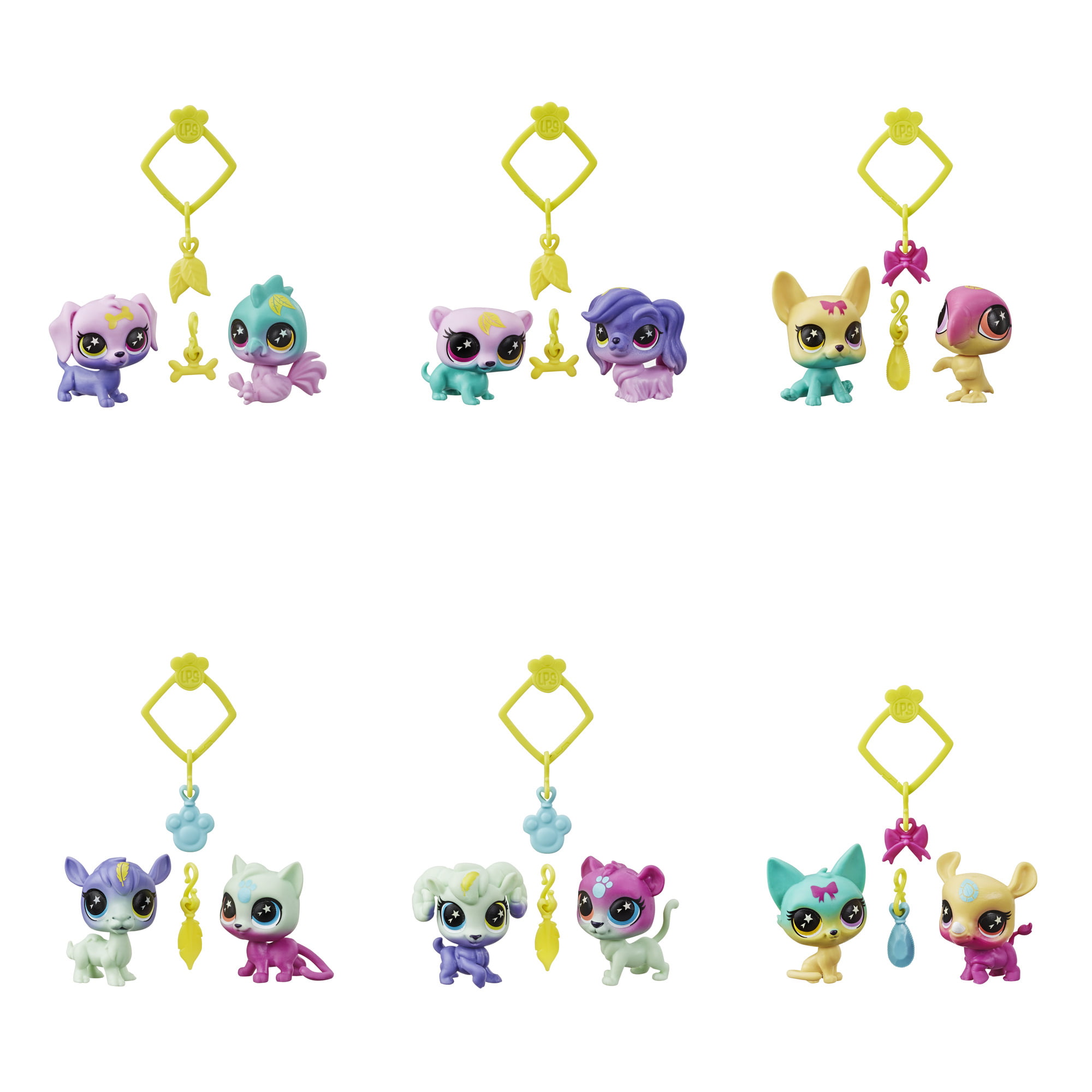 Littlest Pet Shop LPS Lucky Pets Surprise Pair Glow In the Dark Eyes Pack Hasbro 