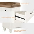 thumbnail image 4 of WAMPAT 6 Drawers Vertical TV Stand Dresser, White, 47.2" x 15.7" x 34.3", 4 of 8