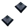 thumbnail image 1 of Soidarity Pañuelo cuadrado de poliéster a la moda, pañuelo para la cabeza de Cachemira, pañuelo multifuncional, accesorios para pañuelos, Negro 2Conjunto, 1 of 6