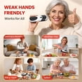 thumbnail image 4 of Black Can Opener Electric One Touch Automatic Electric Can Opener | One touch operation, built-in magnetic lid catcher. Food safe, friendly for arthritis hands, practical home kitchen tool, 4 of 9