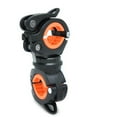 thumbnail image 1 of EeaseMX Soporte para luz de bicicleta Soporte para lámpara de bicicleta Bicicleta de montaña Linterna de luz Montaje fijo Soporte de bicicleta Clip de accesorio (negro y naranja), 1 of 7