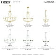 thumbnail image 2 of 42907-33 Livex Lighting Katarina - 7 Light Chandelier In Transitional Style-26 Inches Tall and 28 Inches Wide-Soft Gold Finish    -Traditional, 2 of 8