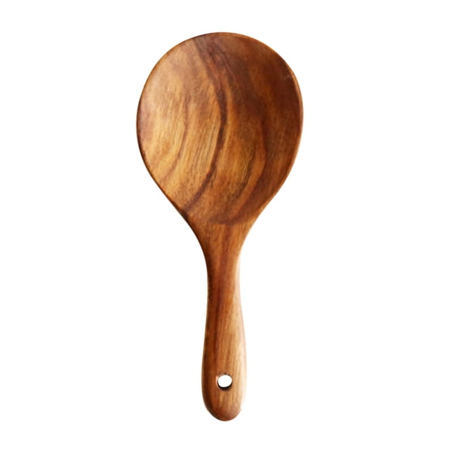 Billuyoard Espátula de madera, cuchara, colador, juego de utensilios de cocina, suministros de cocina, herramientas de cocina, pala antiadherente Cocina y Comedor Cuchara de arroz