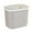 Gray, variant on Kitchen Compost Bin Hanging Trash Can with Lid, 2.1 Gallon Stainless Steel Trash Can Compost Bin for Cabinet, Under Sink, Bathroom (2.1 Gallon, 8L Ivory White)