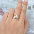 thumbnail image 2 of Jewelerix Plated Yellow Gold Ring 2.50 CT Pear Cut Moissanite Diamond Engagement Ring Comfort Fit Bridal Birthday Gift for Sister, 2 of 5