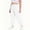 White, variant on Plus Size Women's Cargo Joggers For Women Elastic Waistband Workout Sweatpants Fall Casual Athletic Running Pants With Pockets