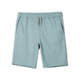 thumbnail image 4 of Ma Croix Men's Flat Front Summer Casual Twill Classic Slim Fit Cotton Shorts, 4 of 6