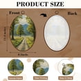 thumbnail image 3 of Canvas Wall Art Cades Cove Great Smoky Mountains National Park Scenic Oval Framed Canvas Prints Vintage Wall Hanging Decor for Home Bathroom Decorations Gift for Mom Women 8.6"x11.4", 3 of 7