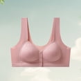 thumbnail image 4 of Sports Bras for Women Large Bust Front Closure Skin Friendly Comfort Bra For Seniors Wireless Bras, 4 of 4