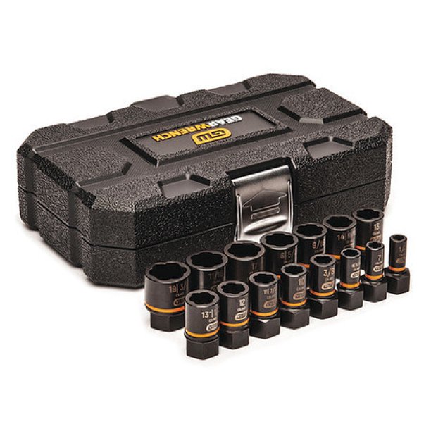 GearWrench 84783 Bolt Biter 15Piece Impact Bolt Extractor Socket Set