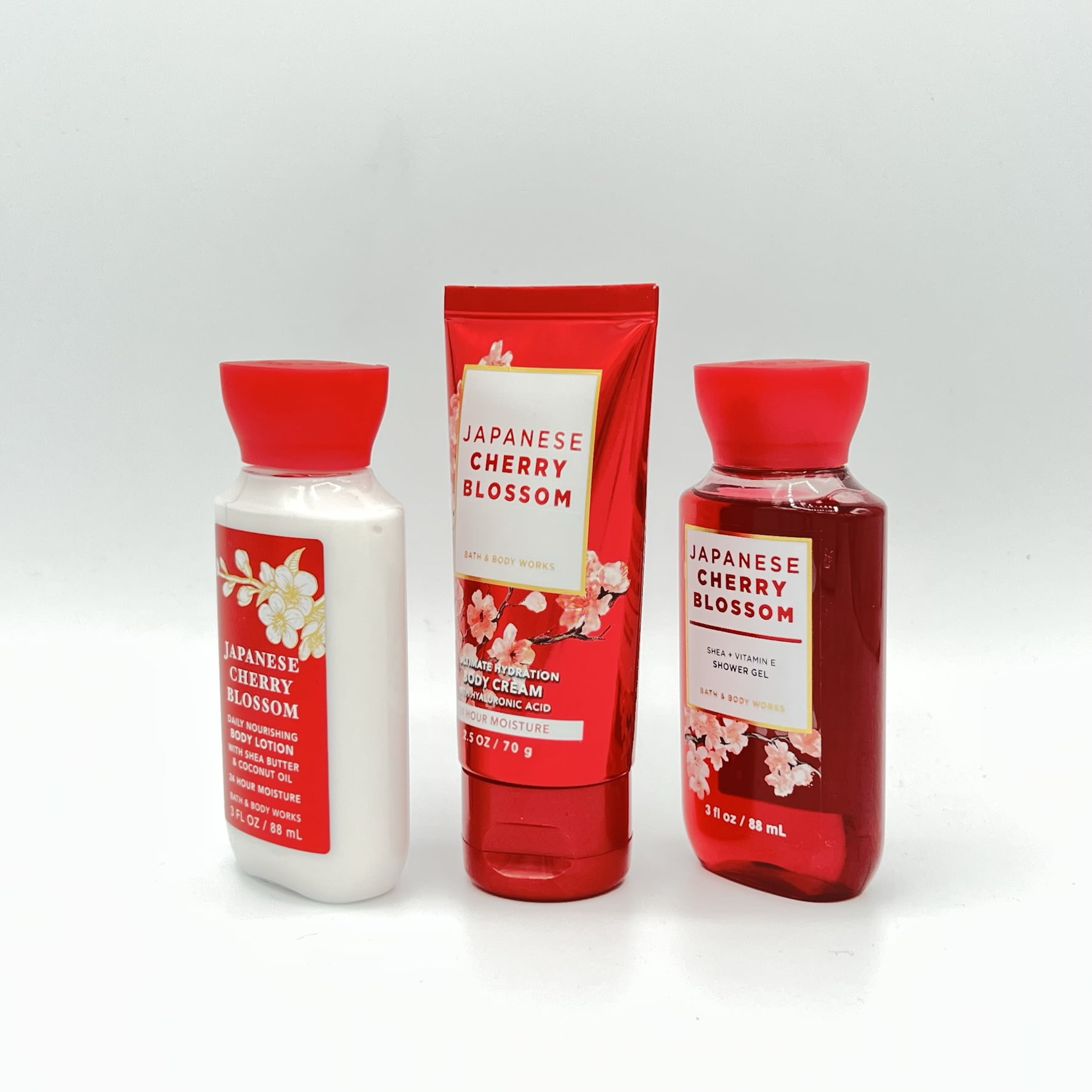 Bath and Body Works Japanese Cherry Blossom Travel Bundle Bath and Body Works Japanese Cherry Blossom Travel Bundle