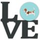 thumbnail image 1 of Caroline's Treasures Basset Hound Tablero de ajedrez de metal azul Obra de arte Love decoración de pared, Multicolor Caroline's Treasures BB3702WALV, 1 of 1