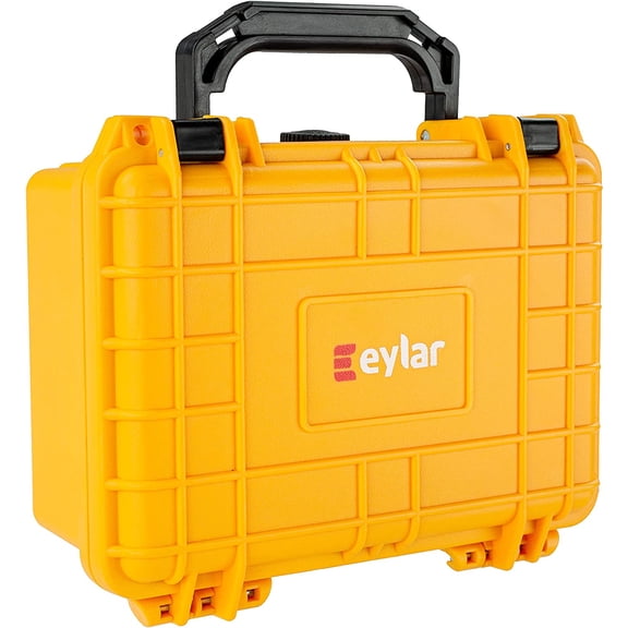 Eylar Protective Gear and Camera Hard Case Water & Shock Proof w/Foam Yellow