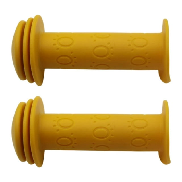2x Puños de Bicicleta Suaves y Antideslizantes Amarillo