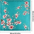 thumbnail image 2 of AWAYTR 35" Large Square Satin Head Scarf - Silk Hair Scarf Square Hair Bandanas Women Sleeping Head Wraps, 2 of 5