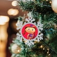 thumbnail image 6 of Super Why Snowflakes Ornaments Christmas Tree Decorations Alloy Hanging Decorations Snowflake Pendant 5 PCS, 6 of 8