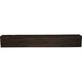 thumbnail image 4 of 4"W x 4"H x 8'L 2-Sided (L-beam) Riverwood Endurathane Faux Wood Ceiling Beam, Espresso Finish, 4 of 17