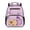 Purple Mermaid Capybara, variant on HUIACONG Fire Lightning Soccer Print Kids Backpack 13.5 Inch Water Repellent Lightweight School Bag with Large Capacity Breathable Padded Adjustable Straps for Boys Girls Ages 3  School Travel