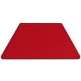 thumbnail image 2 of Flash Furniture 22.5''W x 45''L Trapezoid Red HP Laminate Activity Table - Standard Height Adjustable Legs, 2 of 5
