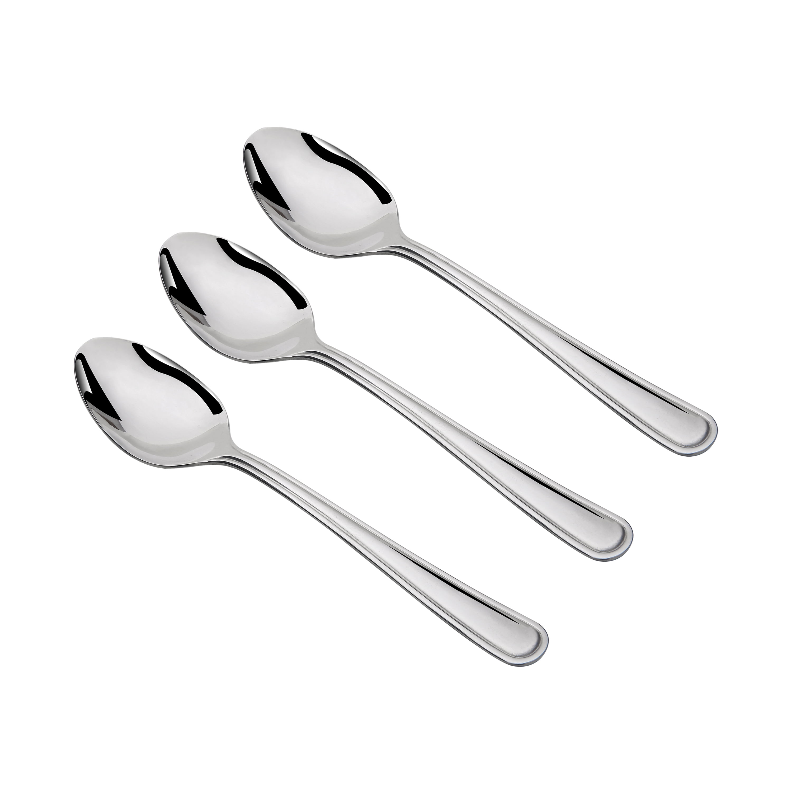 Set Of Four Cute Silver Cat Stainless Steel Spoons