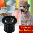thumbnail image 1 of Newest Cat Bowl High Foot Dog Bowl Neck Protector Cat Pet Food Water Bowl Anti-tip Binaural Pet Feeding Cat Pet Dessert BowlGreen He Qiyong unisex, 1 of 1
