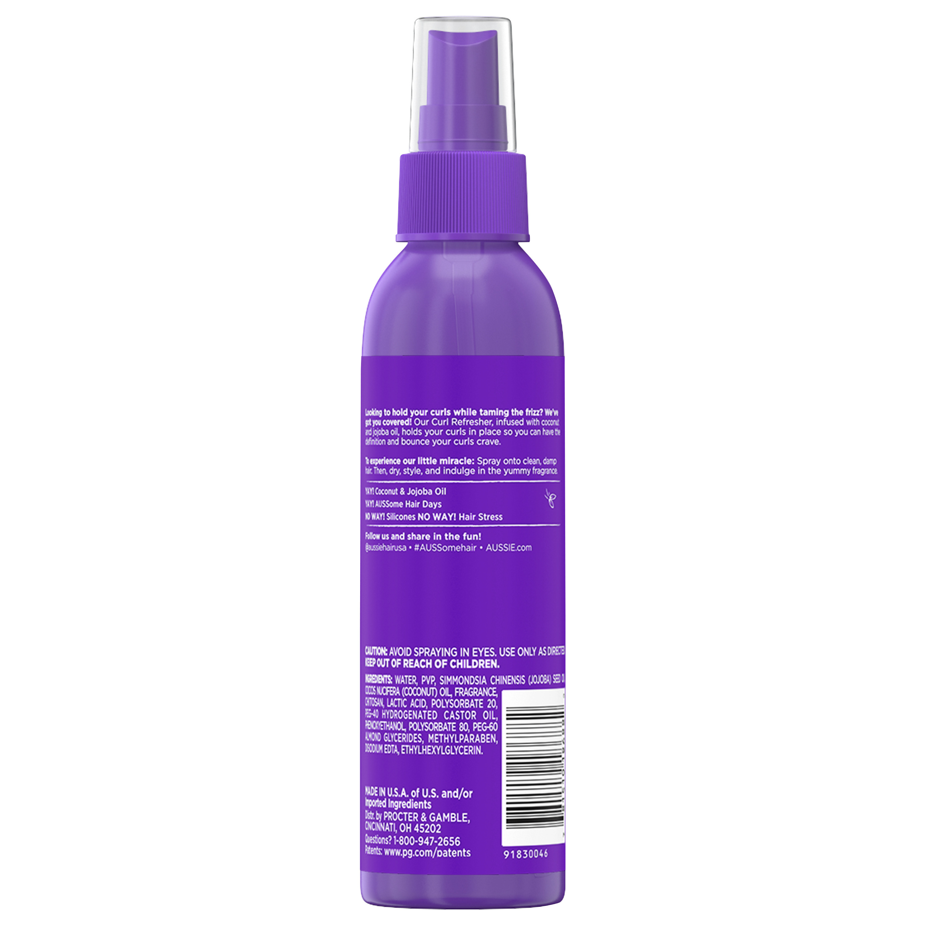 Aussie Miracle Curls Curl Refresher Spray Gel, Max Hold, for All Hair Types 5.7 fl oz - image 3 of 10