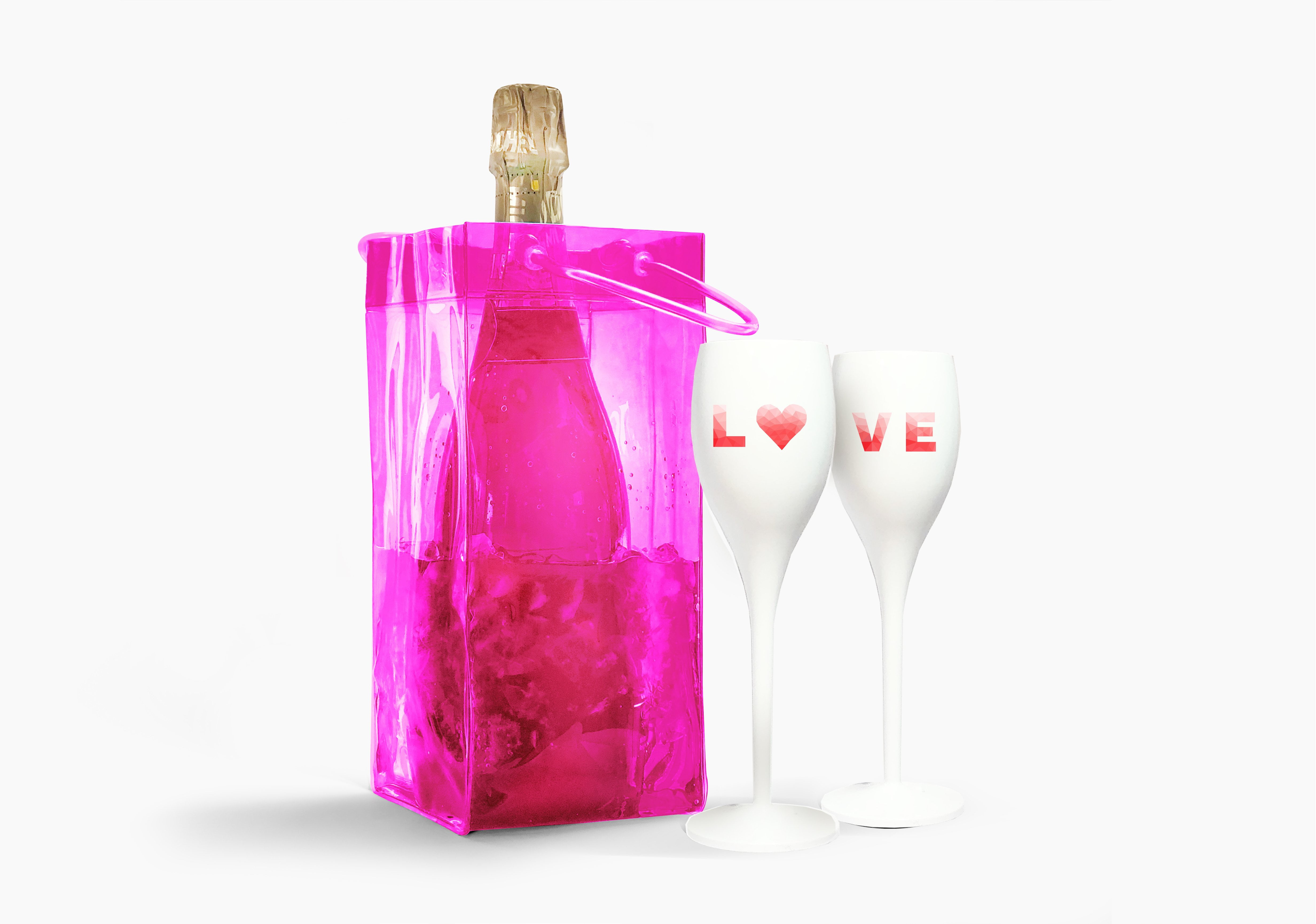 The Unbreakables Set of 2 plastic champagne glasses