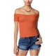 thumbnail image 2 of American Rag Blusa de punto fruncido para mujer, naranja, pequeña American Rag  Tejer, 2 of 2