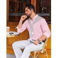 thumbnail image 4 of COOFANDY Mens Black Button Down Shirt Long Sleeve Casual Shirt Regular Fit Dress Shirt, 4 of 6