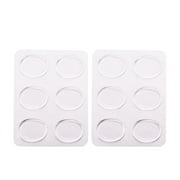 12pcs Drum Mute Pads Set Dampeners Silencer for Percussion Instrument Accessories Transparent