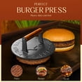 thumbnail image 4 of Prensa para hamburguesas Bellemain, hierro fundido, 22 cm, muy resistente, 4 of 7
