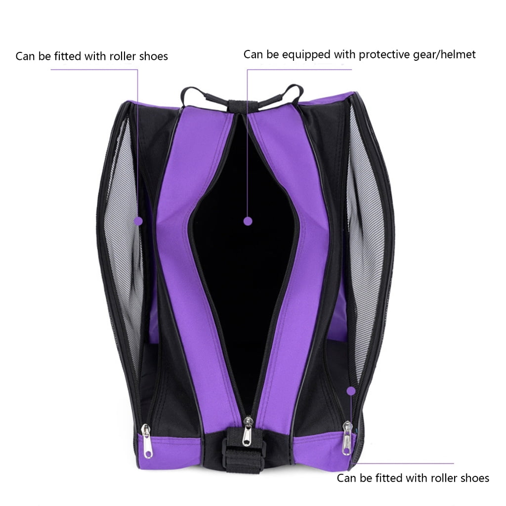 Adjustable Shoulder Strap Ice Shoes Bags Portable Roller Skate Bag Breathable Kids Inline Skate Bag Easy to Use