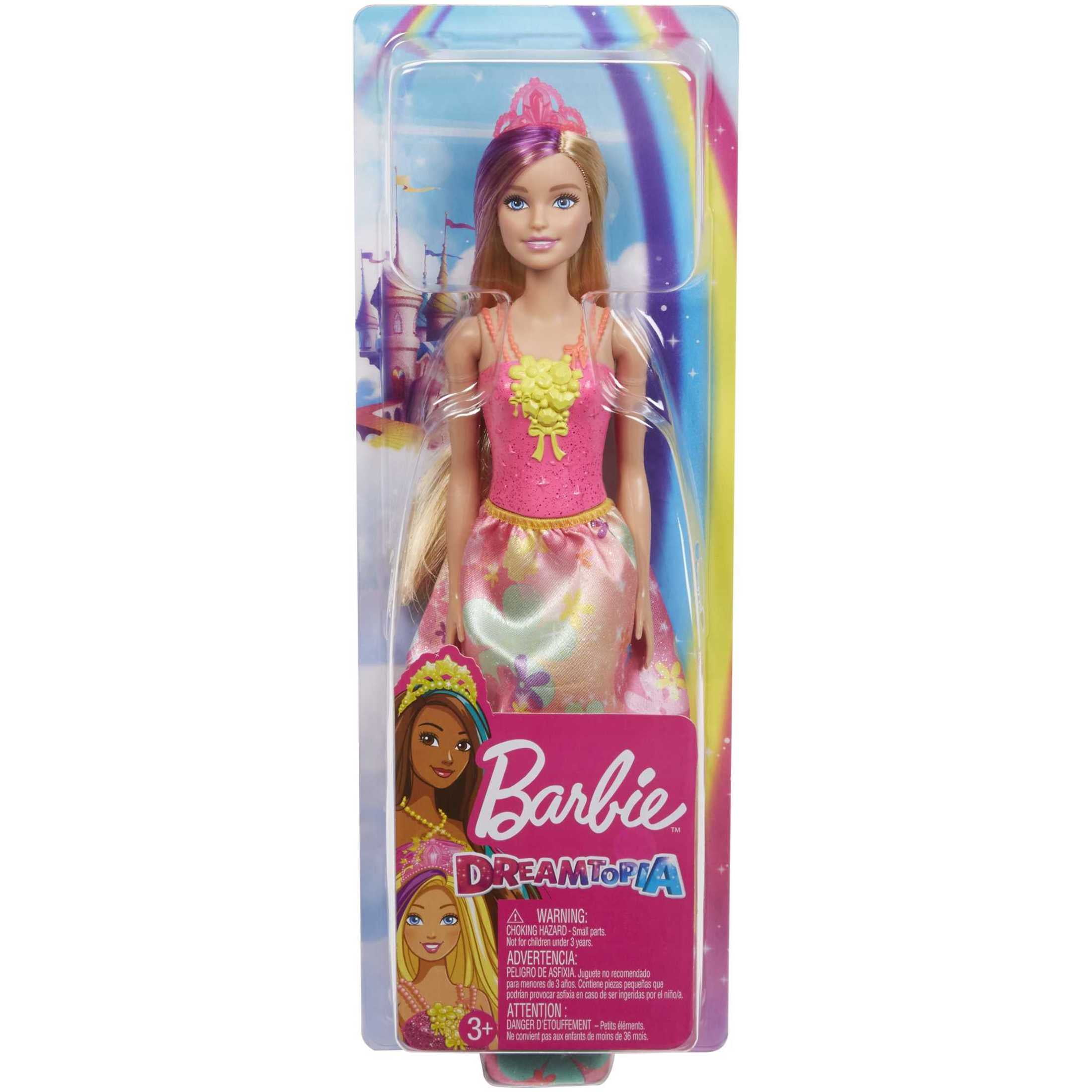 Barbie Dreamtopia Royal Doll with Blonde Hair with Purple Streak & Accessories