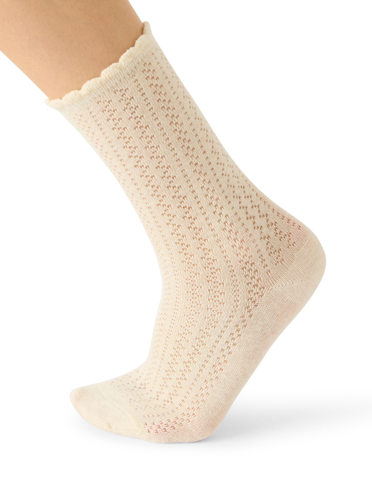 Madden NYC Women's Crew Socks, 4-Pack, Fits Shoe Size 5-10