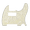 Light yellow Pearl, variant on LOOKSEVEN 8 Hole Mini Humbucker Style Guitar Pickguard Scratch Plate For Fender Telecaster-White(Black)