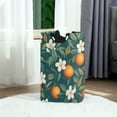 thumbnail image 6 of Yayeee Freestanding Laundry Hamper with Handle Collapsible Large Storage Basket for Clothes, Floral Orange Pattern, 6 of 7
