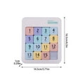 thumbnail image 3 of TIELUTT Sliding Puzzle Toy Educational Brain Teaser Game For Kids Ages 5 and Up Learning Activity Keyboard Poppet Game for Kids 2 Computer for Toddlers 4 Years Old Kids Building Beehive Game for Kids, 3 of 5