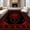 Red, Pattern 2, variant on ODIKA 4'x6' Machine Washable Non-Slip Area Rug, Luxurious Ornate Dark Motif High Traffic Rug, Black, 27156